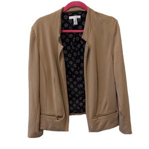 Chicos tan open blazer, size 2